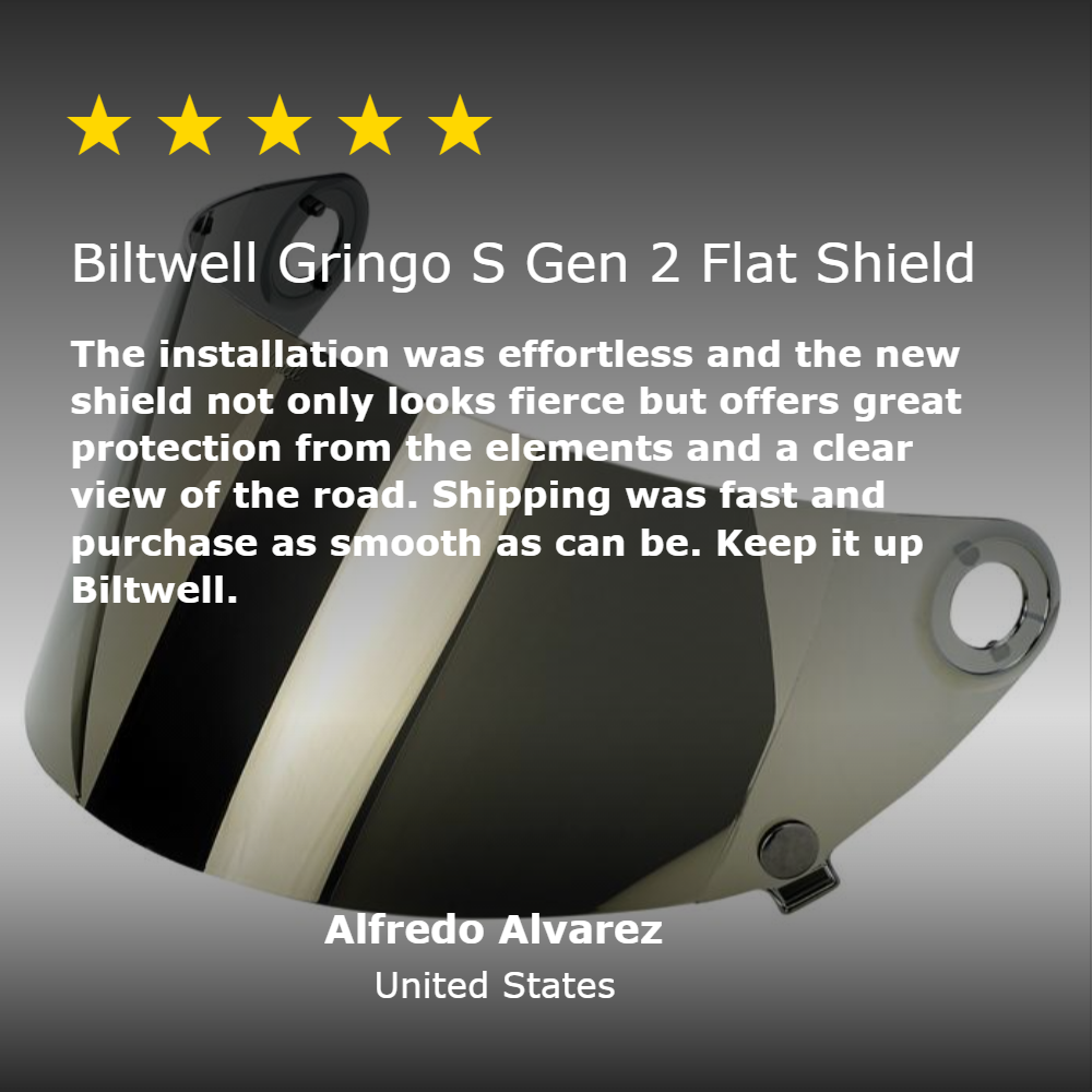 Gringo S Gen 2 Flat Shield - Gold Mirror