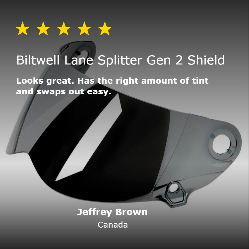 Lane Splitter Gen 2 Shield - Chrome Mirror