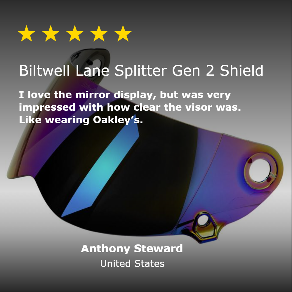 Lane Splitter Gen 2 Shield - Rainbow Mirror