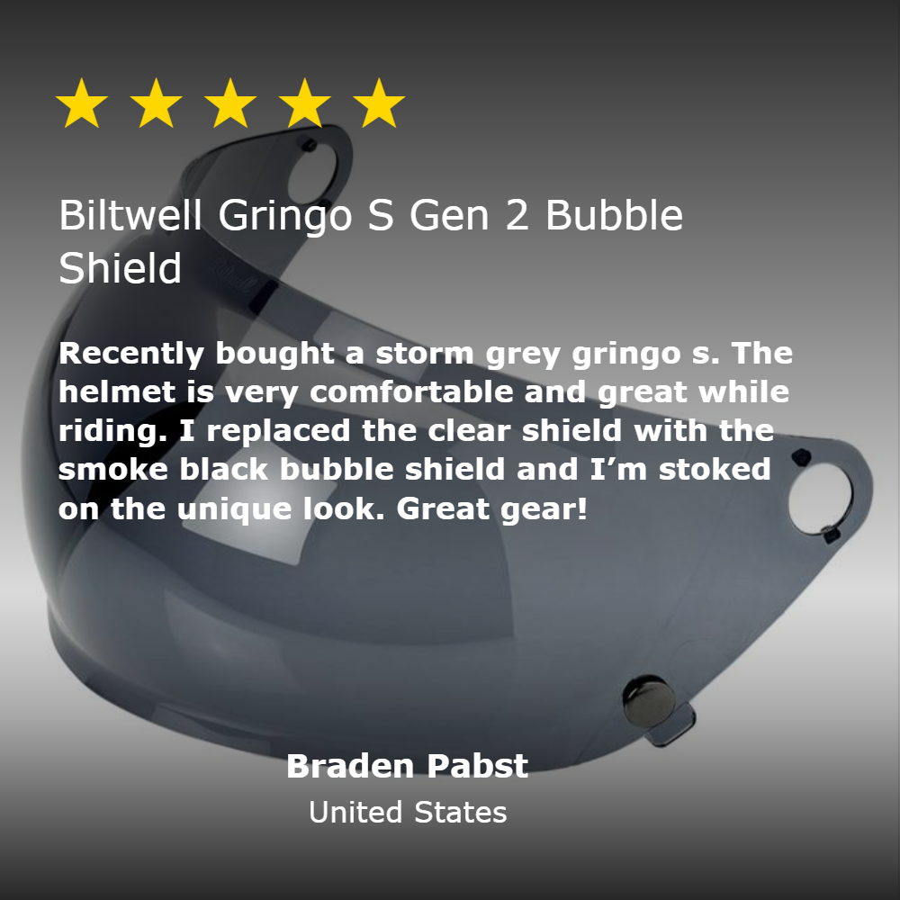 Gringo S Gen 2 Bubble Shield - Smoke