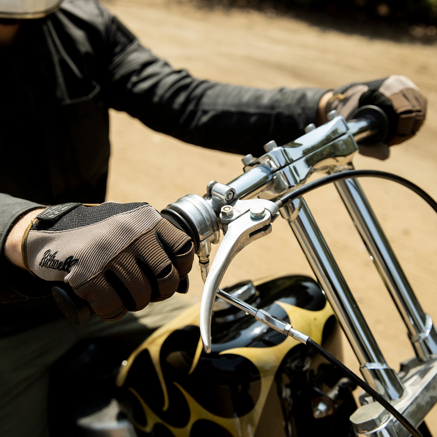 Moto Gloves - Coyote/Black