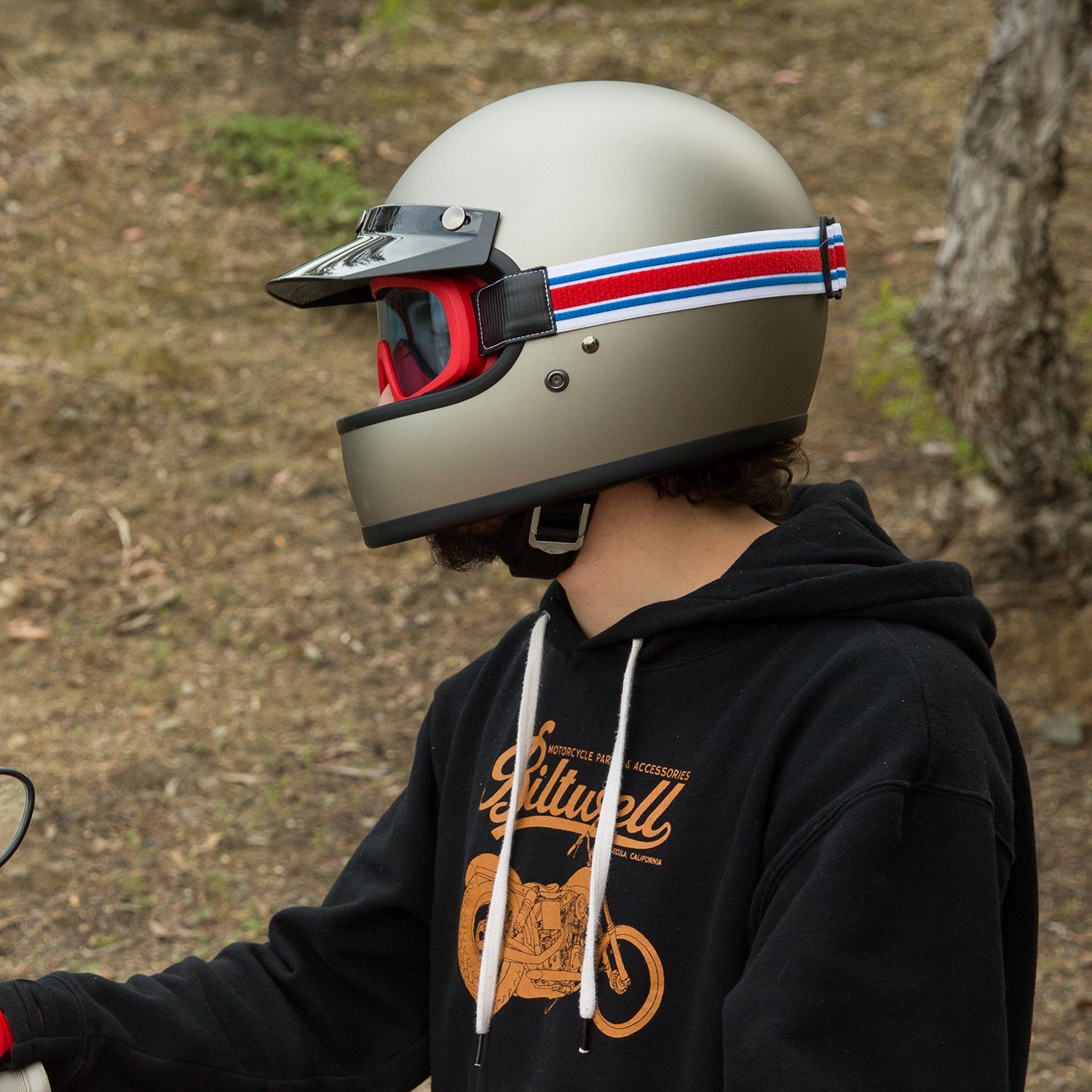 Overland 2.0 Goggle - Racer Red White Blue