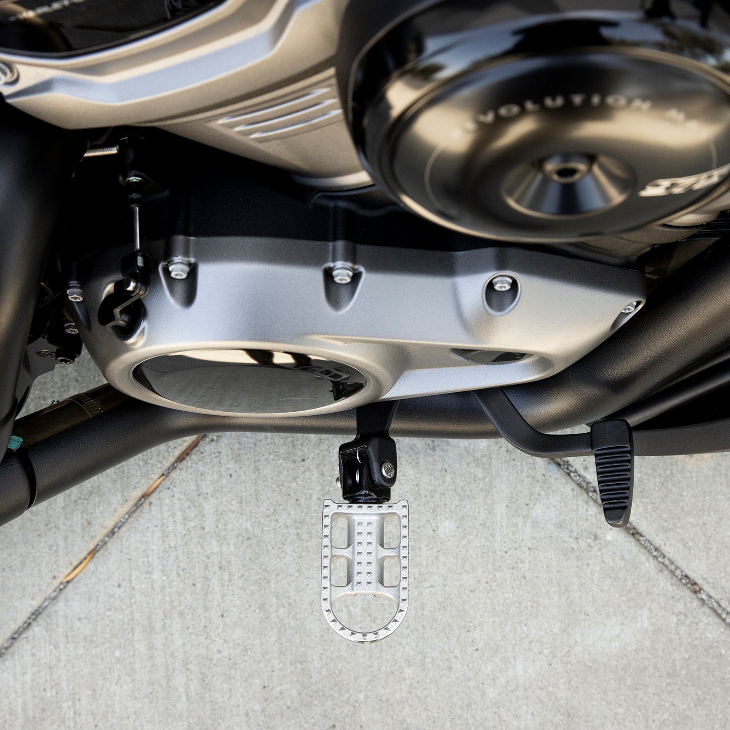 Mushman Foot Pegs HD Rider - Polished