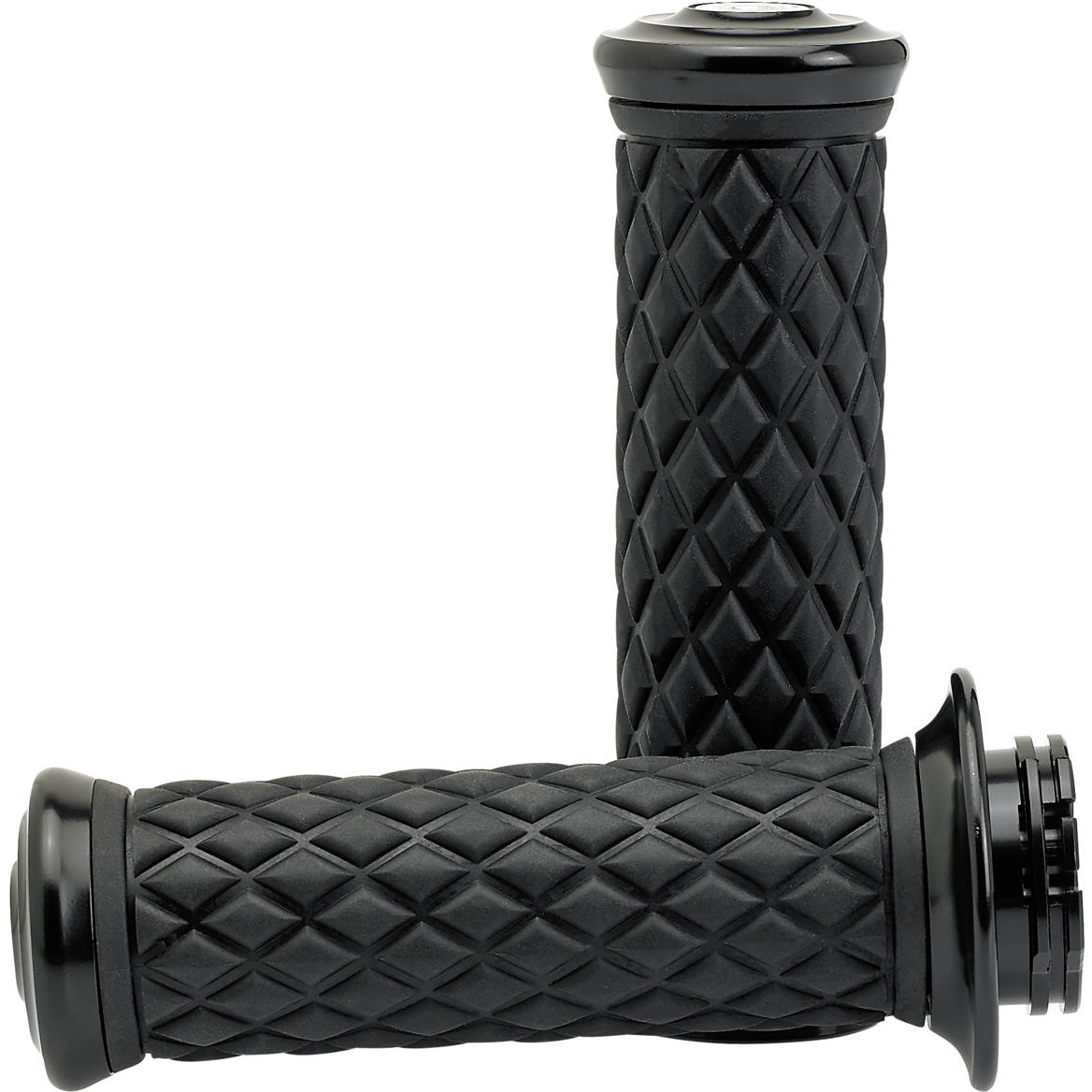 1" AlumiCore For Stock H-D 2-Cable Hand Controls - Black Electroplate