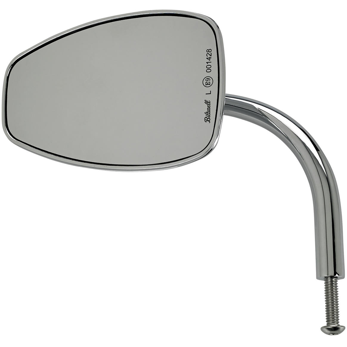 Utility Mirror Teardrop CE Perch Mount - Chrome