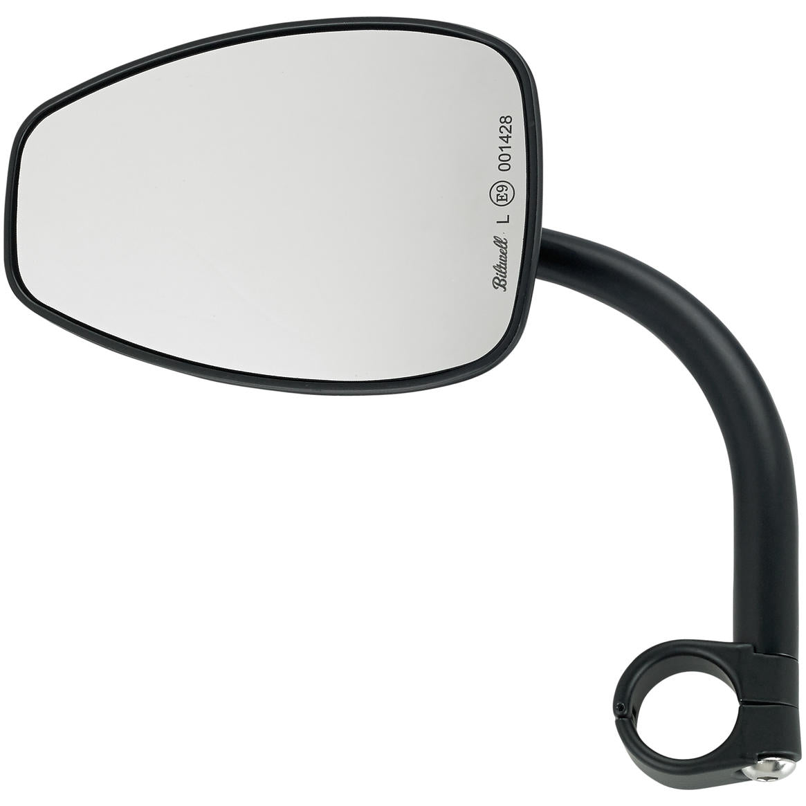 Utility Mirror Teardrop CE Clamp-on - Black