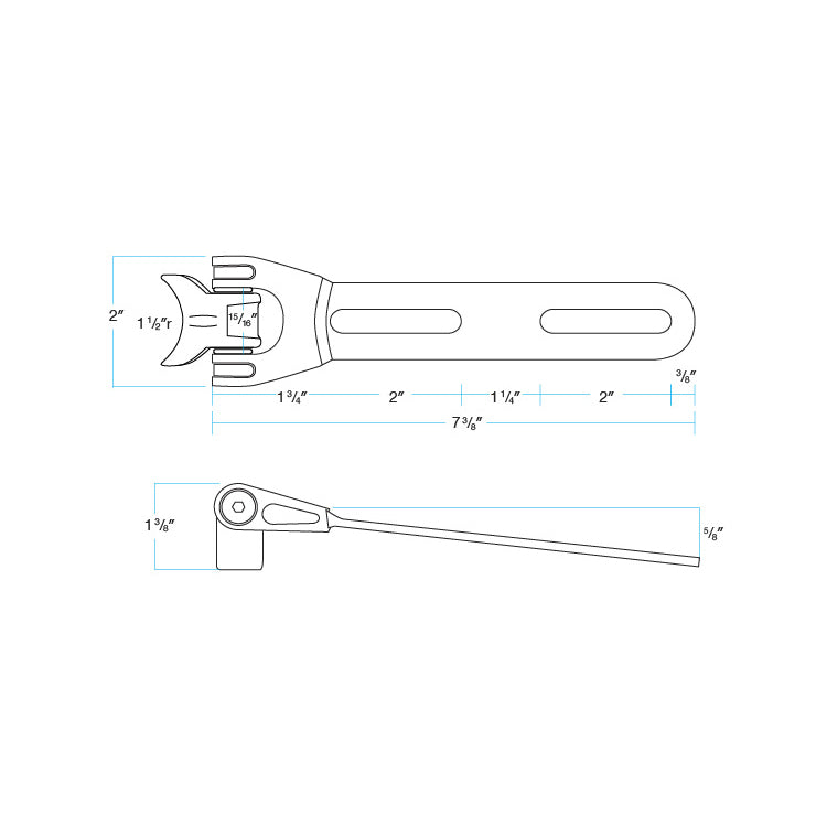 Chromoly Seat Hinge Black