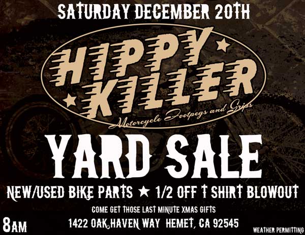 HIPPY KILLER GARAGE SALE