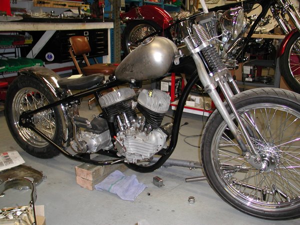 45 frame with a bigtwin tranny mount?