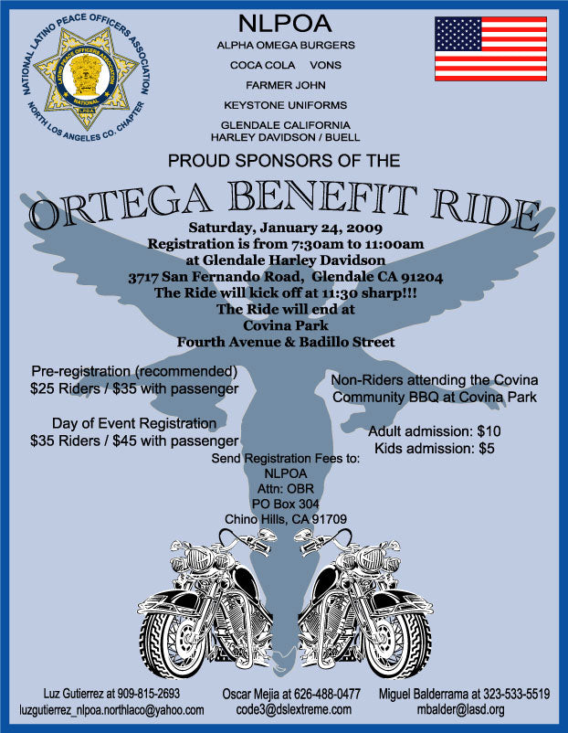 Ortega Benefit Ride Sat Jan 24th