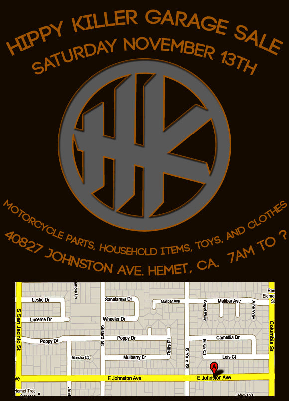 Hippy Killer Garage Sale Saturday