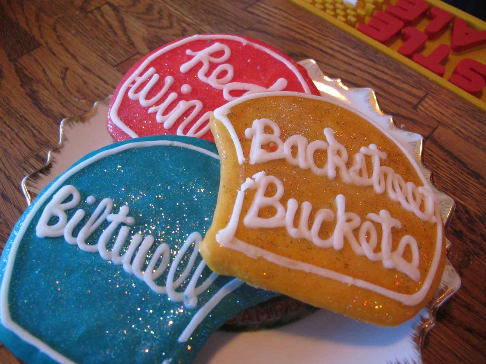 Backstreet Buckets Metal Flake Cookies