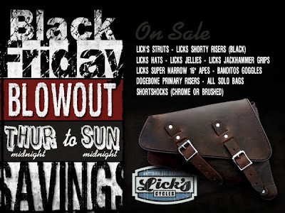 Black Friday Blowout at Lick&#039;s Cycle