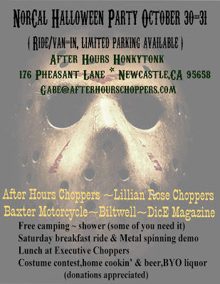 October 30-31: Afterhours Choppers Halloween Party