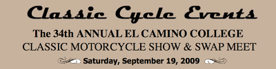 Coming September 19: El Camino Motorcycle Swapmeet