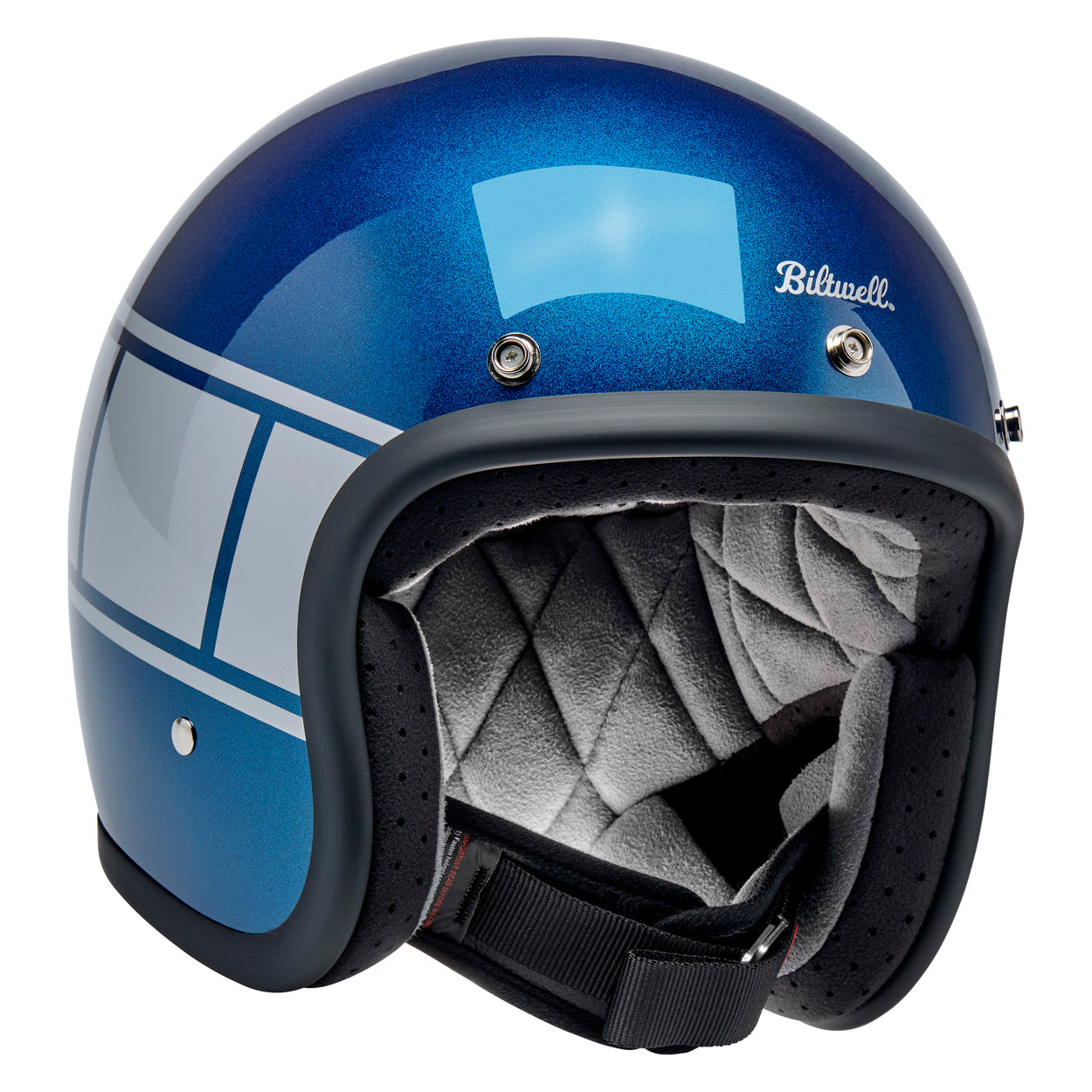 Bonanza Helmet - Holeshot Metallic Blue / Silver