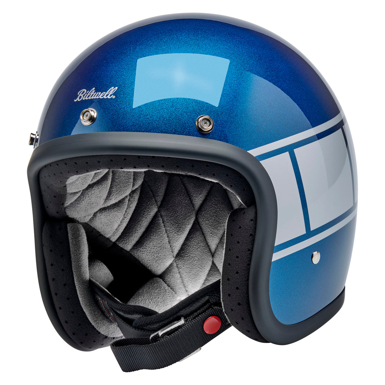 Bonanza Helmet - Holeshot Metallic Blue / Silver