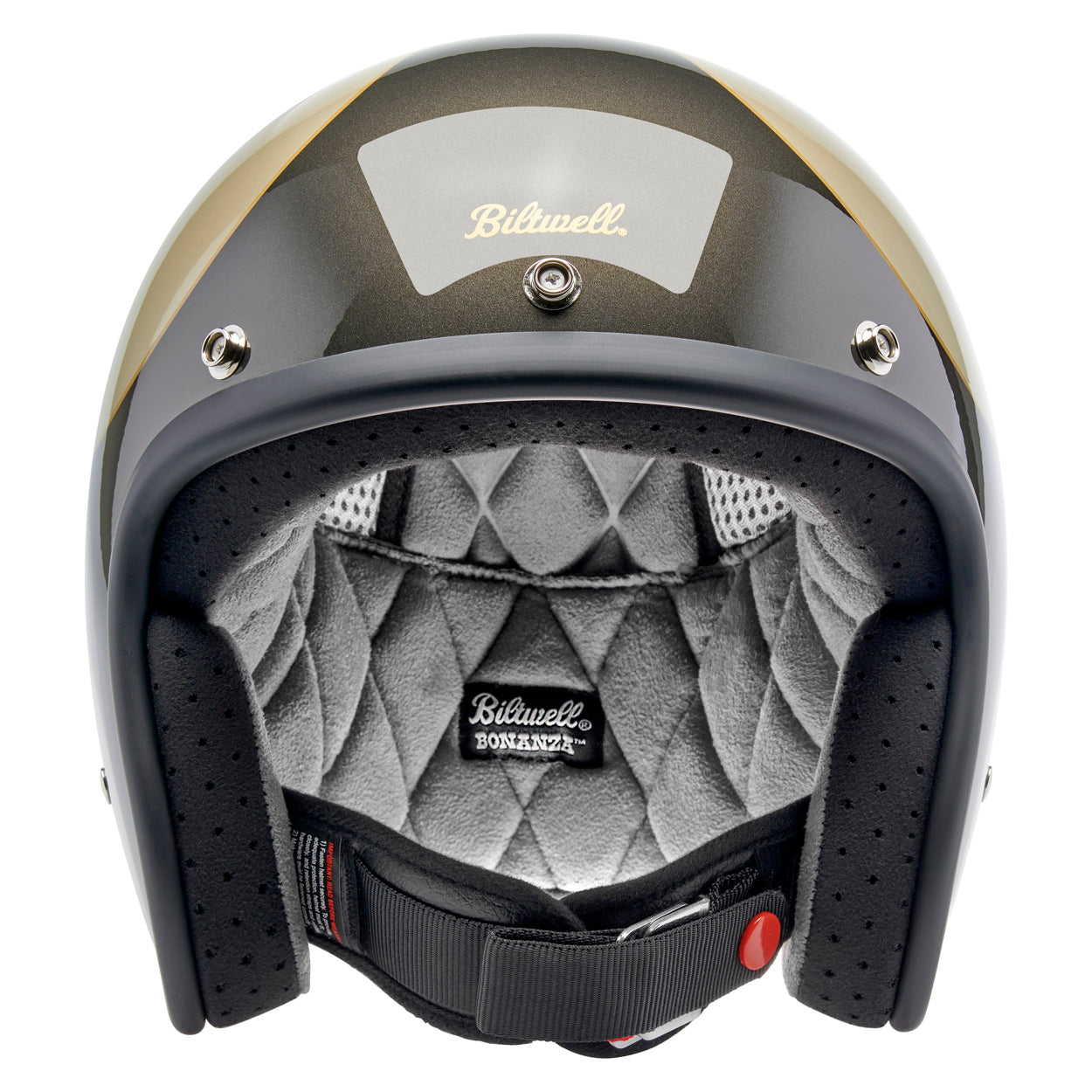 Bonanza Helmet - Metallic Charcoal / Champagne Scallop