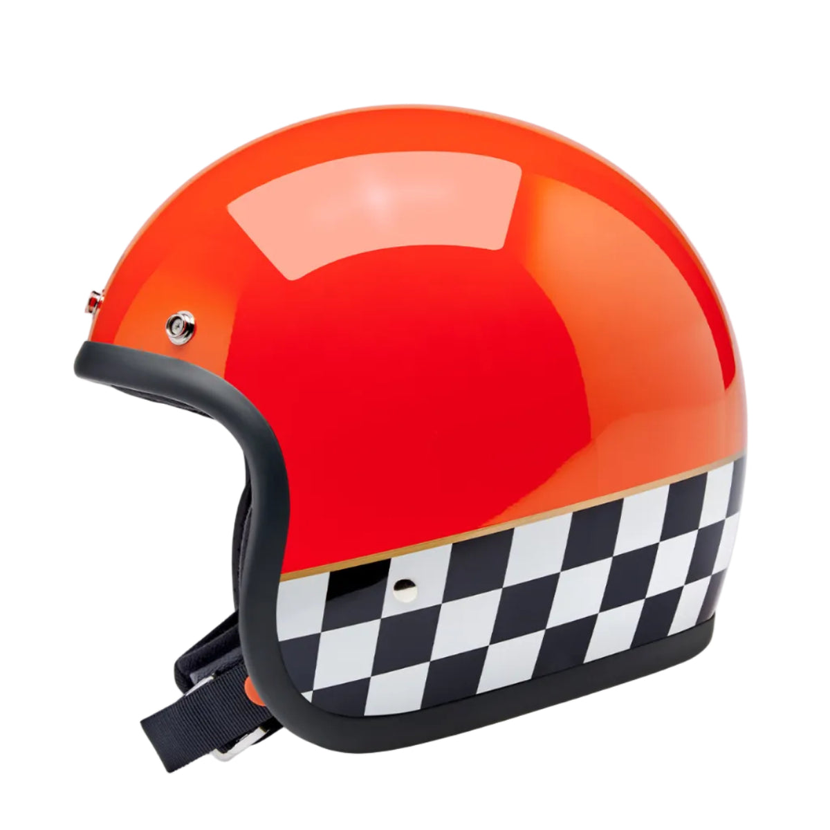 checkered motorcycle helmet Classic Cruiser Open Face Gear Rider density EPS liner Low Motorcycle Helmet Visor Motorcycle Helmet