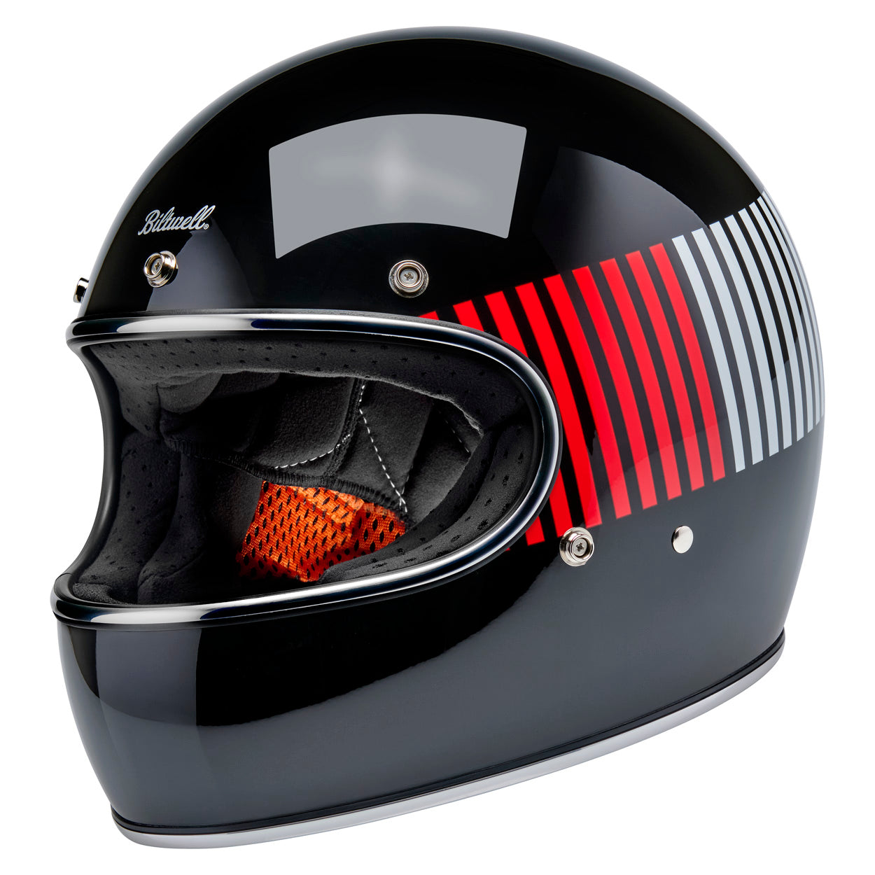 Gringo Helmet - Raceflow Gloss Black / Red / White / Blue