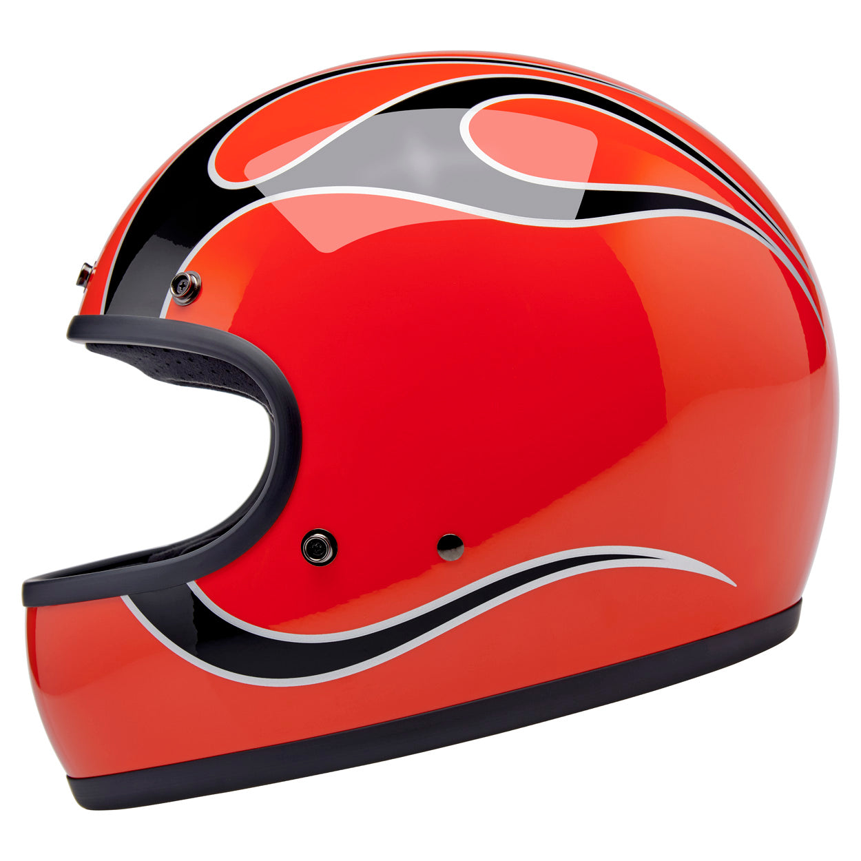 Gringo Helmet - Competition Orange Flames