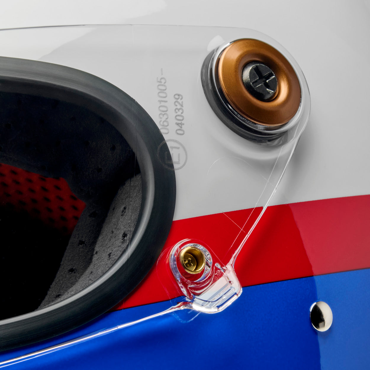 Gringo S Helmet - Apex Gloss White / Red / Blue