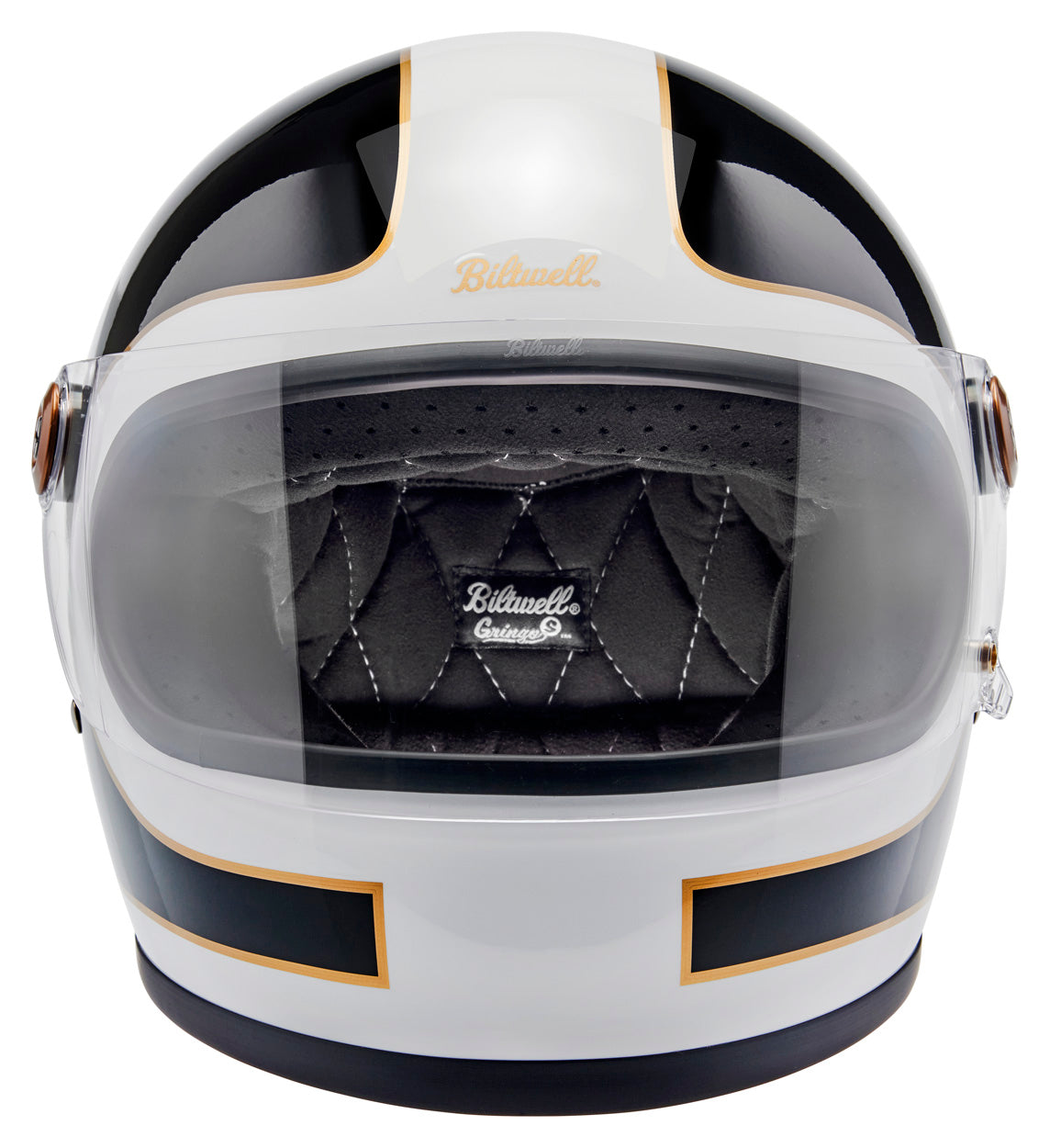 Gringo S ECE R22.06 Helmet - Gloss White / Gloss Black Tracker