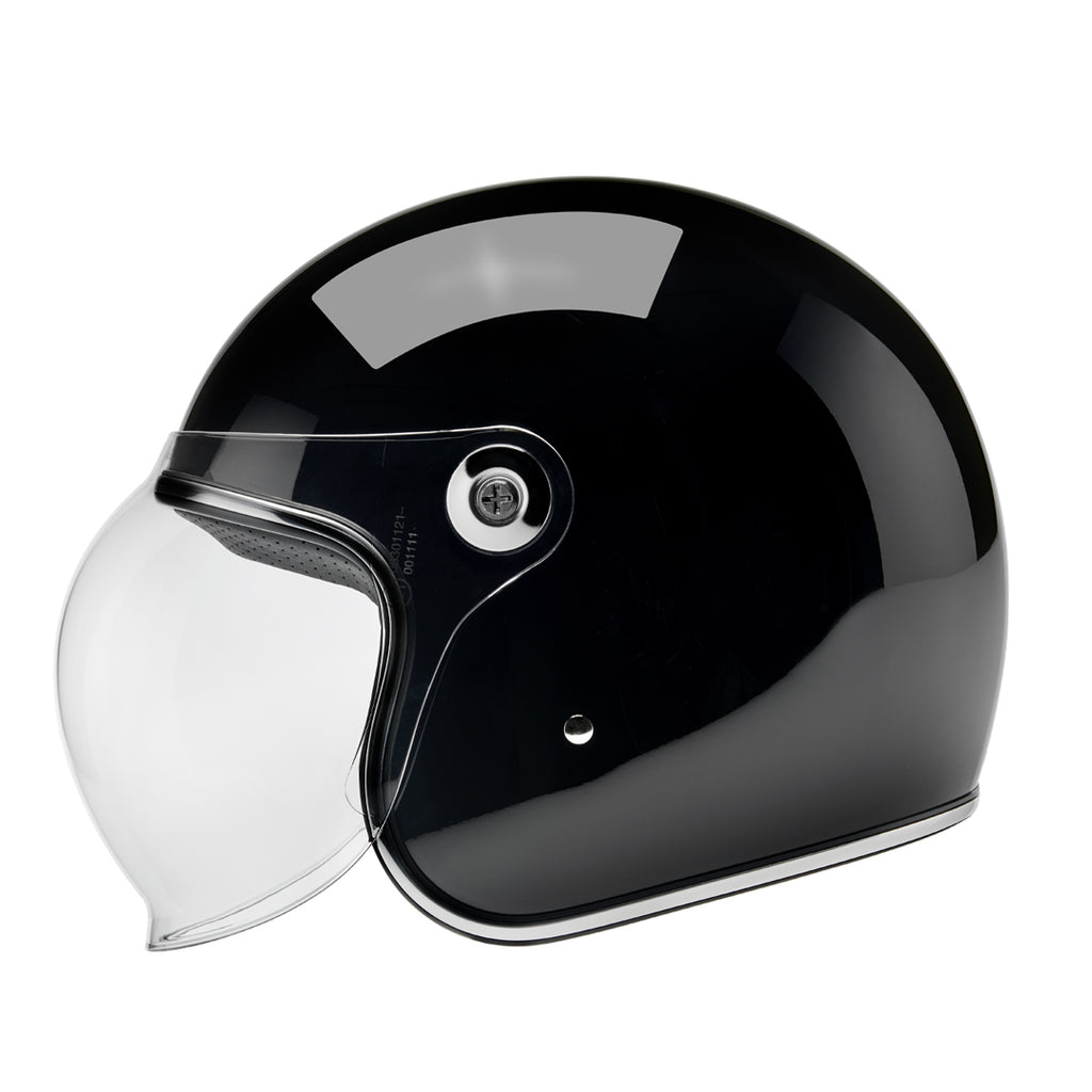 bike riding helmet black and white Biltwell Tahoe Helmet - Gloss Black
