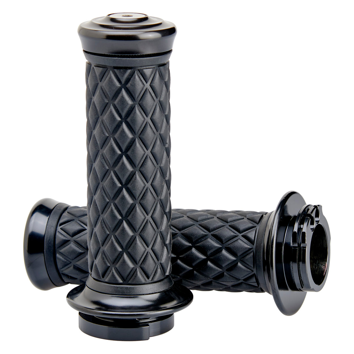 Biltwell AlumiCore Grip Set Dual Cable - Black