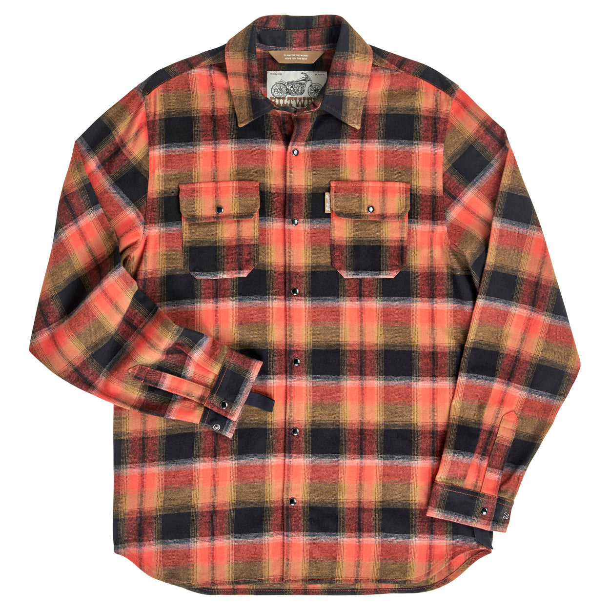 Hi Test Flannel - Rust