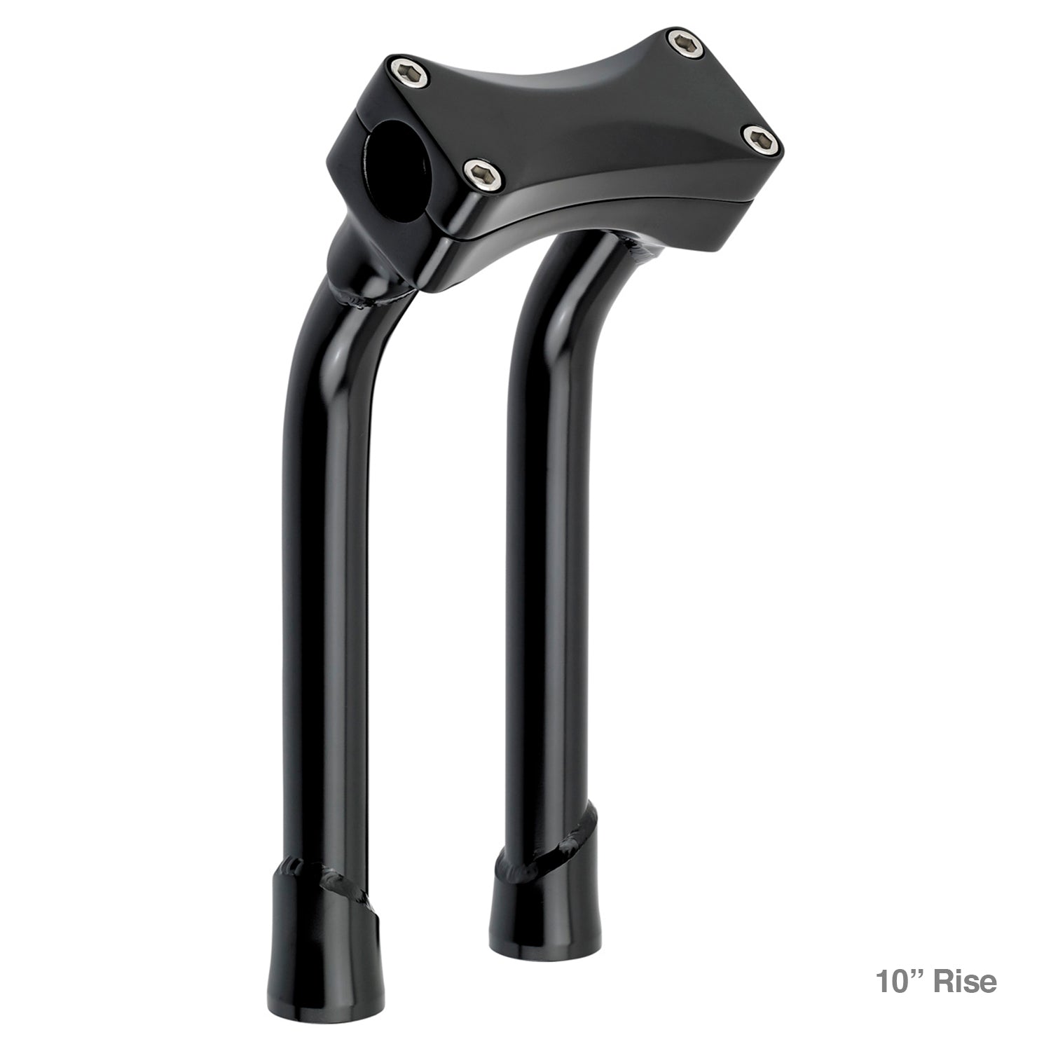 CLOSEOUT Murdock O/S Pullback Risers 6" 10" 12" 14" - Black Electroplate