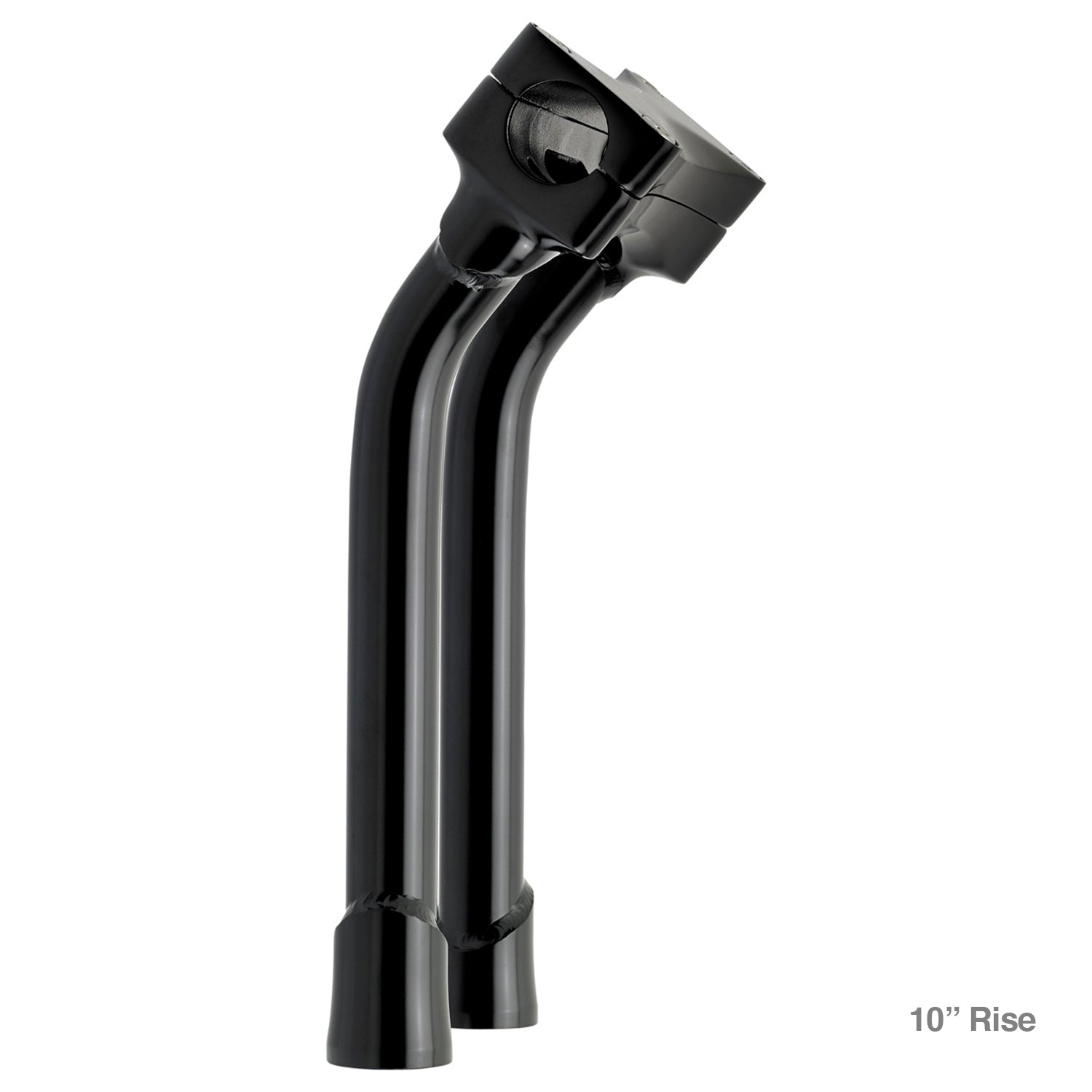 CLOSEOUT Murdock O/S Pullback Risers 6" 10" 12" 14" - Black Electroplate