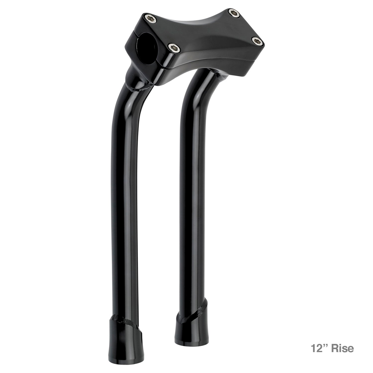 CLOSEOUT Murdock O/S Pullback Risers 6" 10" 12" 14" - Black Electroplate