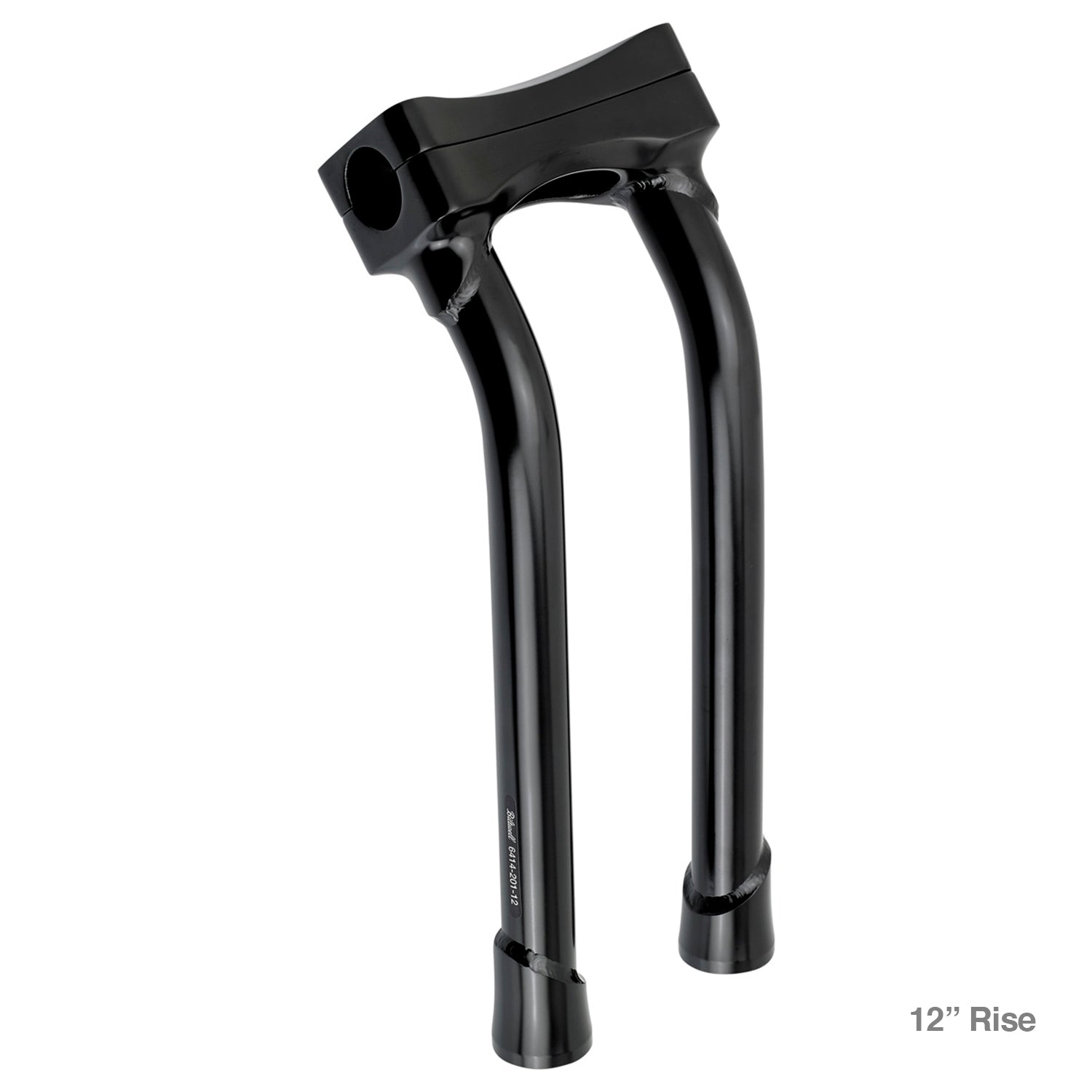 CLOSEOUT Murdock O/S Pullback Risers 6" 10" 12" 14" - Black Electroplate