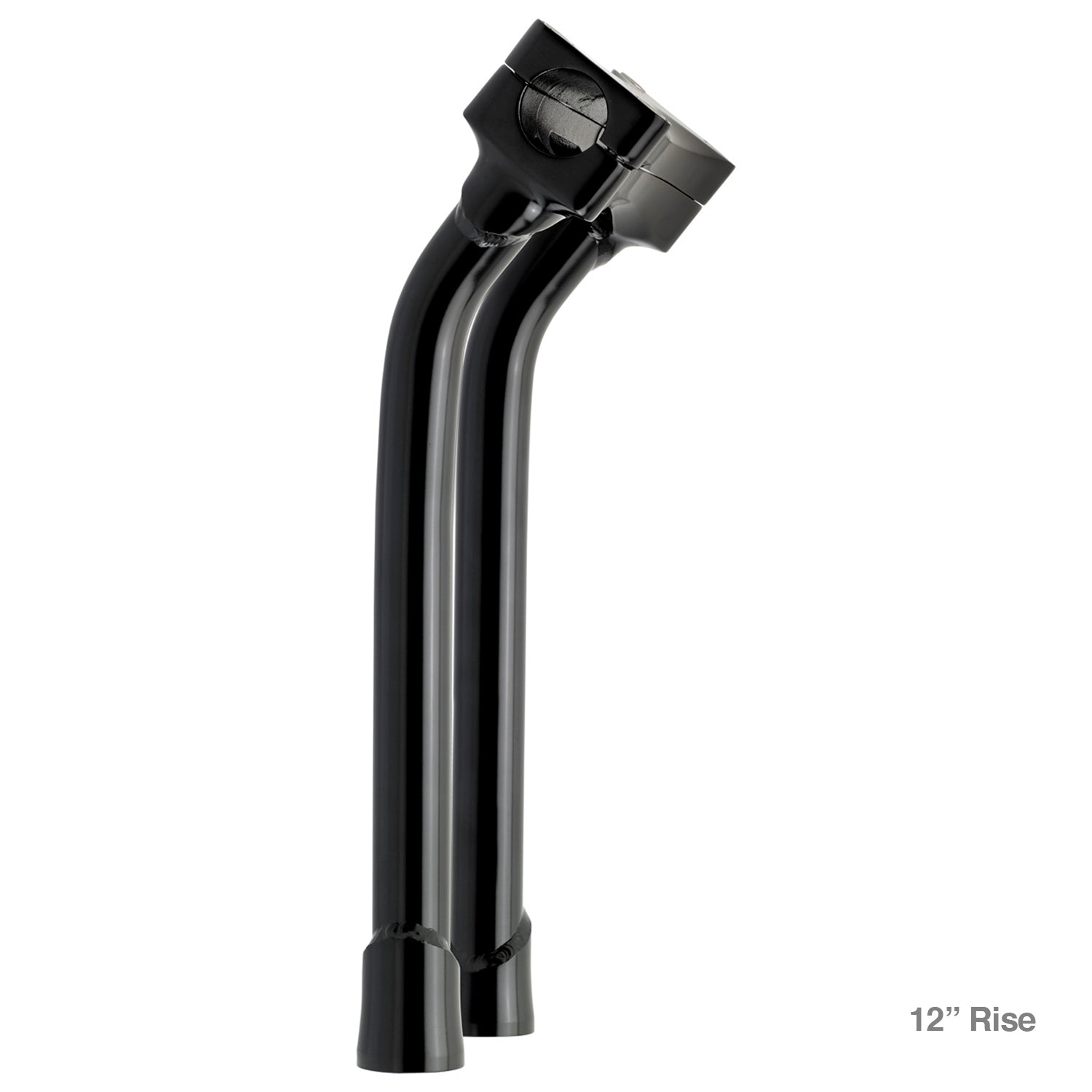 CLOSEOUT Murdock O/S Pullback Risers 6" 10" 12" 14" - Black Electroplate