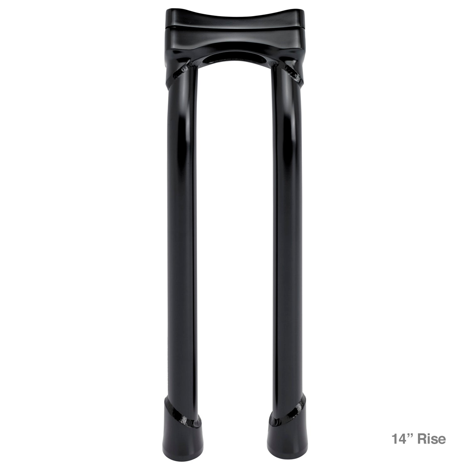 CLOSEOUT Murdock O/S Pullback Risers 6" 10" 12" 14" - Black Electroplate