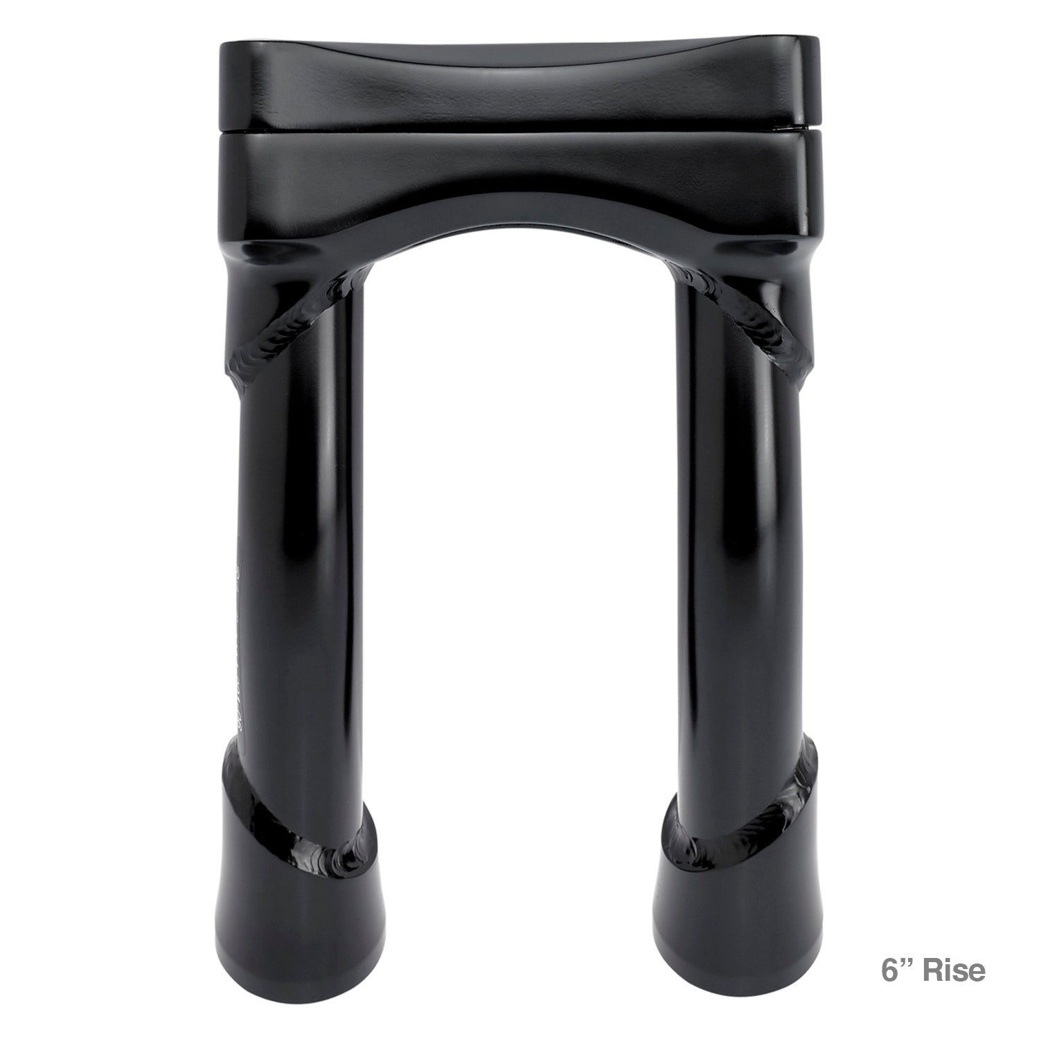 CLOSEOUT Murdock O/S Pullback Risers 6" 10" 12" 14" - Black Electroplate