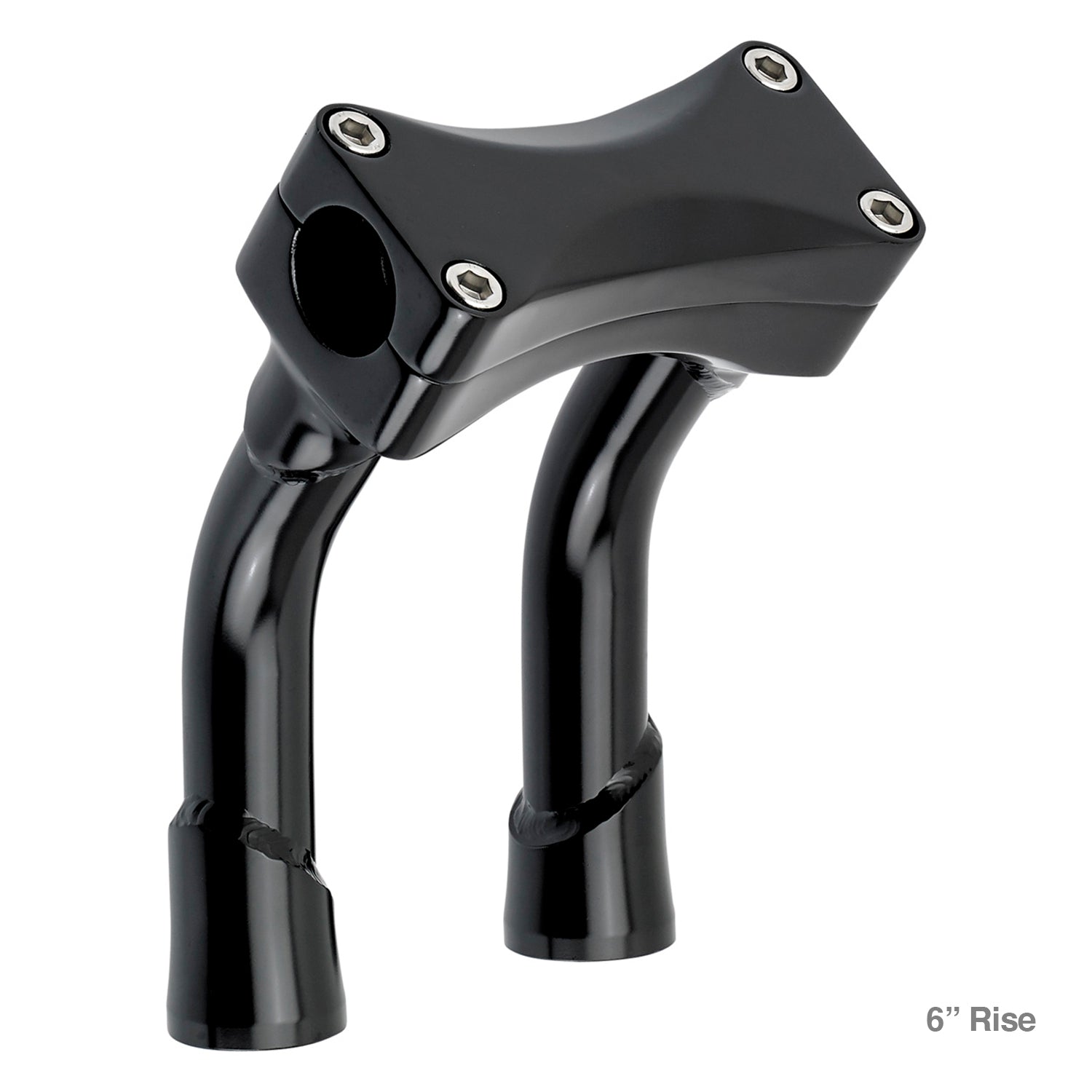 CLOSEOUT Murdock O/S Pullback Risers 6" 10" 12" 14" - Black Electroplate