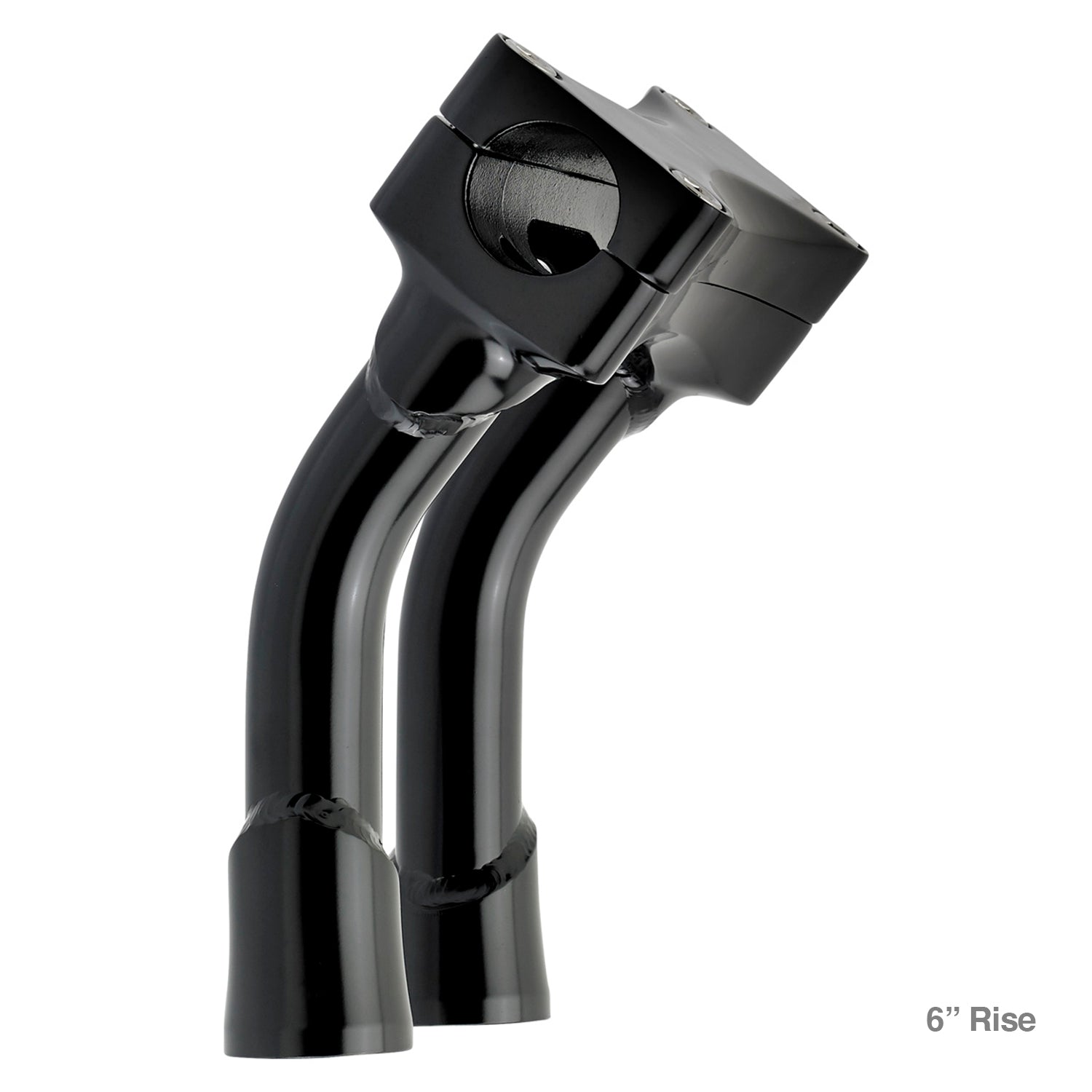 CLOSEOUT Murdock O/S Pullback Risers 6" 10" 12" 14" - Black Electroplate