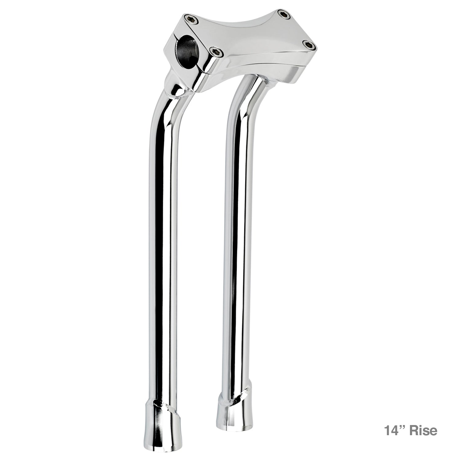 CLOSEOUT Murdock O/S Pullback Risers 6" 8" 10" 12" 14" - Chrome