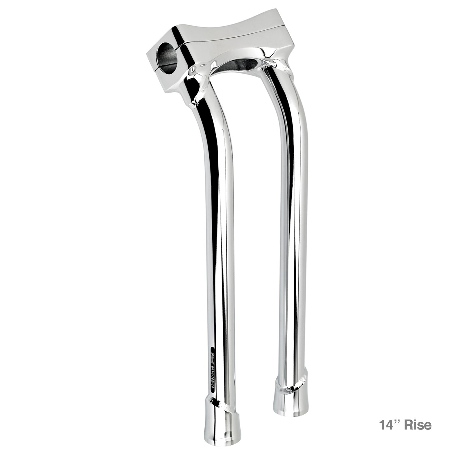 CLOSEOUT Murdock O/S Pullback Risers 6" 8" 10" 12" 14" - Chrome