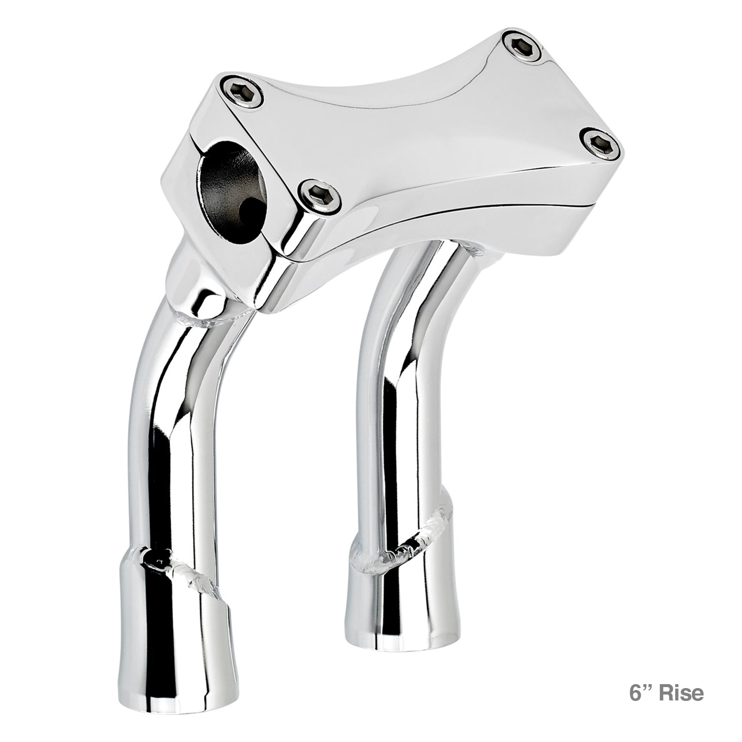 CLOSEOUT Murdock O/S Pullback Risers 6" 8" 10" 12" 14" - Chrome
