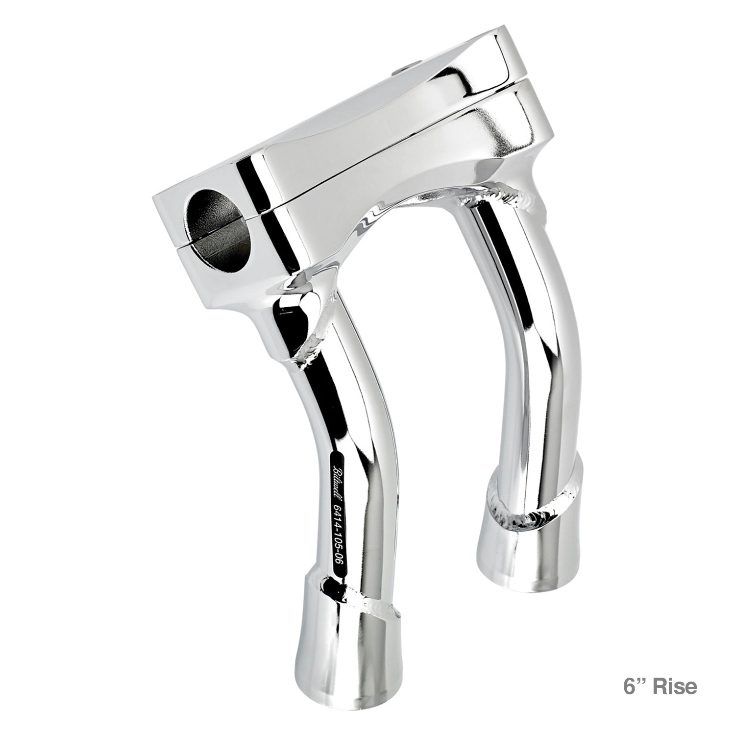 CLOSEOUT Murdock O/S Pullback Risers 6" 8" 10" 12" 14" - Chrome