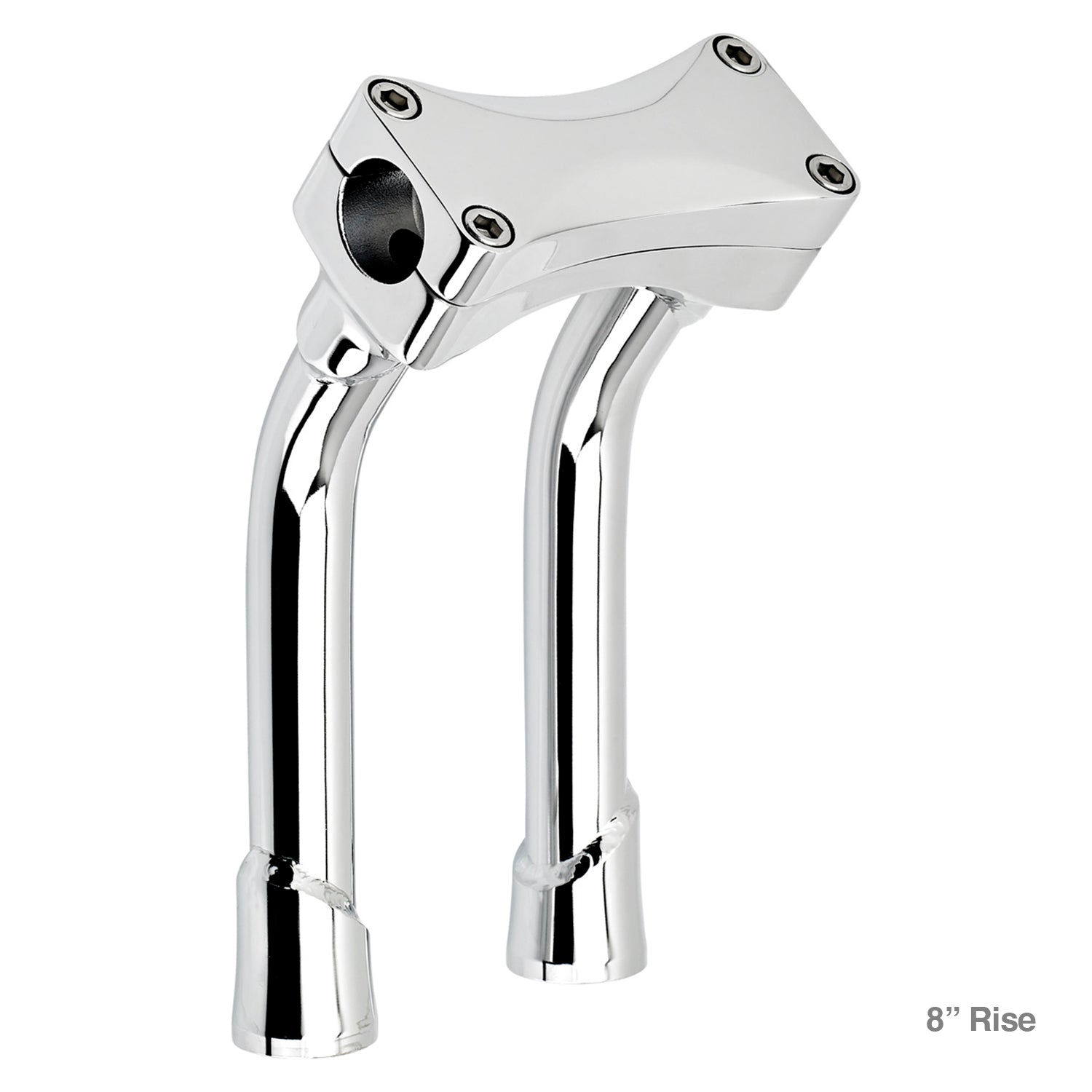 CLOSEOUT Murdock O/S Pullback Risers 6" 8" 10" 12" 14" - Chrome