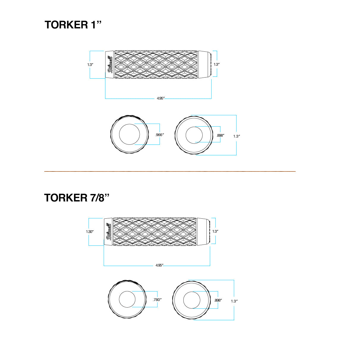 Torker TPV Grips - Grey