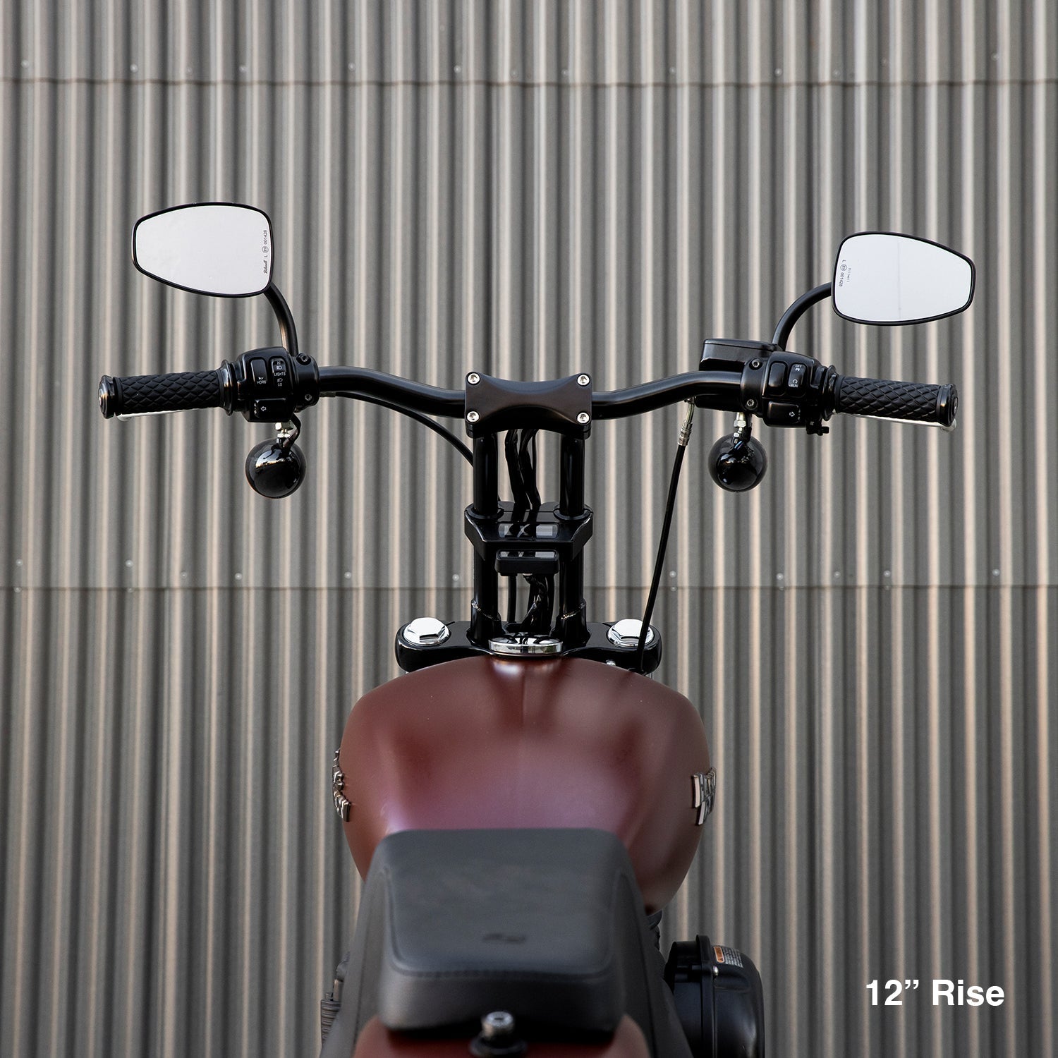 CLOSEOUT Murdock O/S Pullback Risers 6" 8" 10" 12" 14" - Chrome