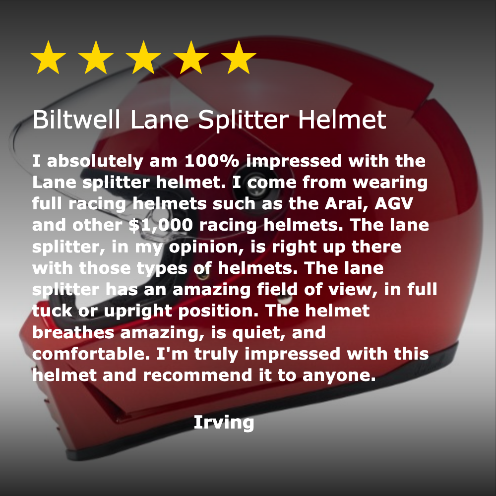 Lane Splitter ECE R22.05 Helmet - Gloss Blood Red