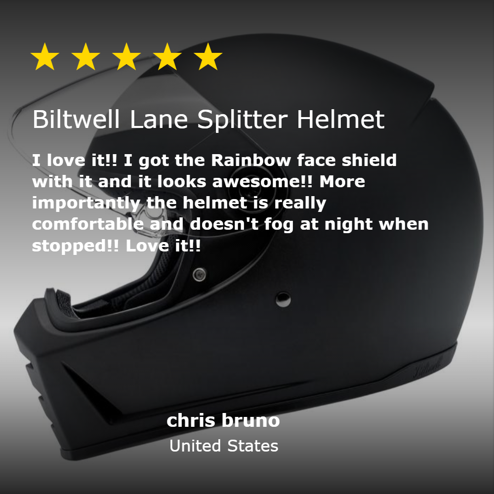 CLOSEOUT Lane Splitter ECE R22.05 Helmet - Flat Black