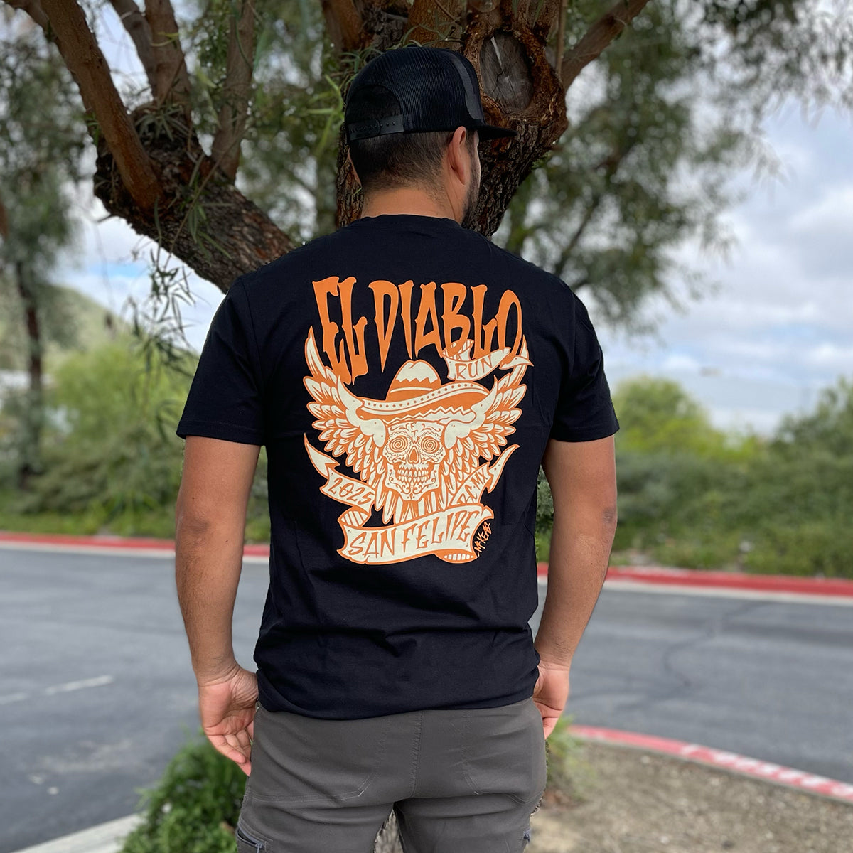 EDR T-Shirt - Black/Orange