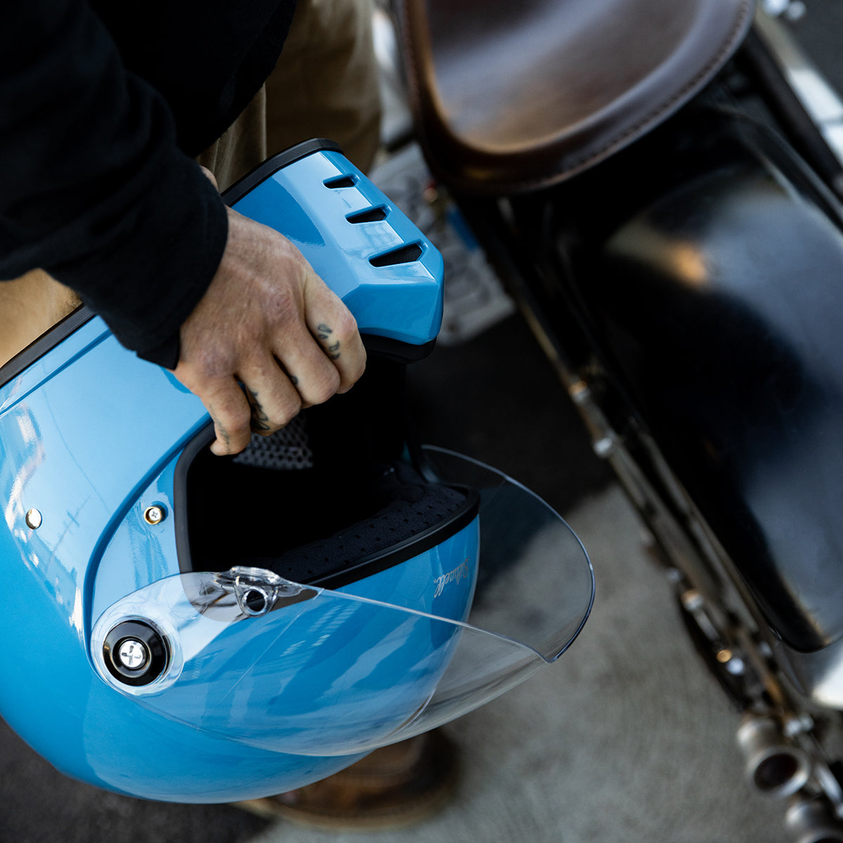 Lane Splitter ECE R22.06 Helmet - Gloss Tahoe Blue
